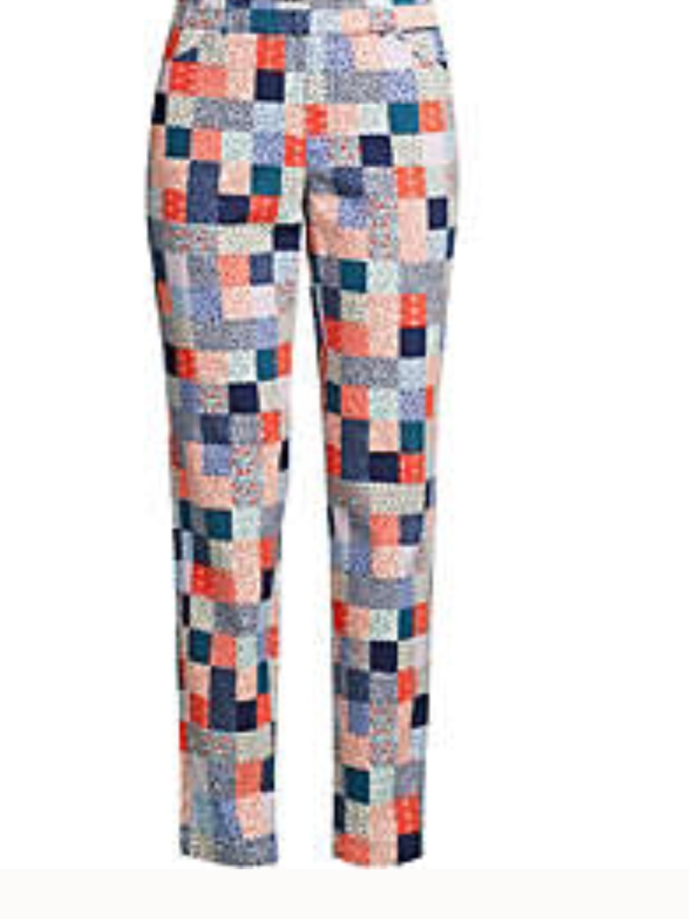 Land's End Plus Mid Rise Pull On Chino Ankle Pants